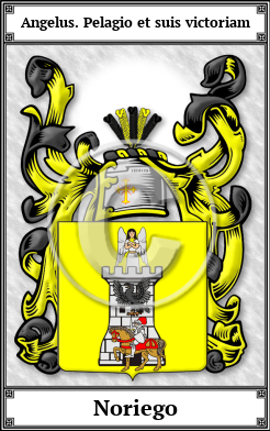 Noriego Family Crest Download (JPG)  Book Plated - 150 DPI