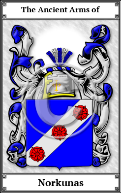 Norkunas Family Crest Download (JPG)  Book Plated - 150 DPI