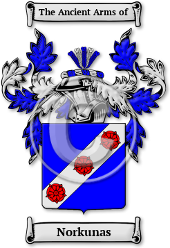 Norkunas Family Crest Download (jpg) Legacy Series - 150 DPI