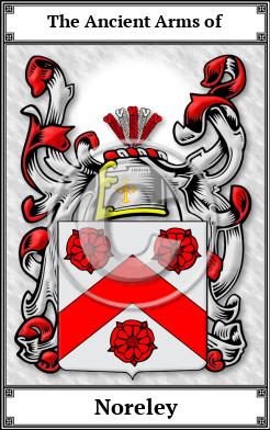 Noreley Family Crest Download (JPG)  Book Plated - 150 DPI