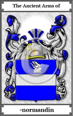 -normandin Family Crest Download (JPG)  Book Plated - 150 DPI