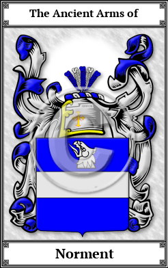 Norment Family Crest Download (JPG)  Book Plated - 150 DPI