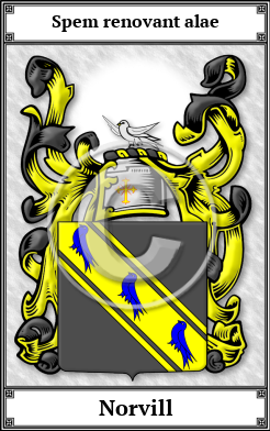 Norvill Family Crest Download (JPG)  Book Plated - 150 DPI