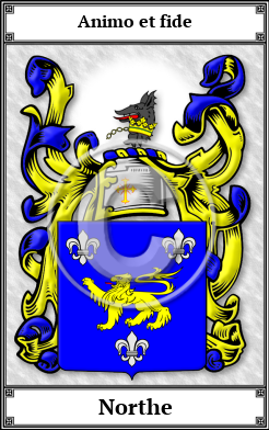 Northe Family Crest Download (JPG)  Book Plated - 150 DPI