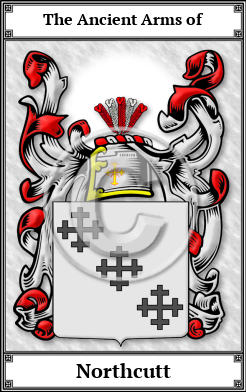 Northcutt Family Crest Download (JPG)  Book Plated - 150 DPI