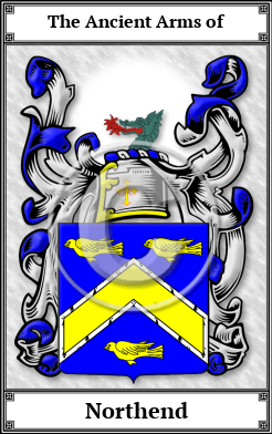 Northend Family Crest Download (JPG)  Book Plated - 150 DPI