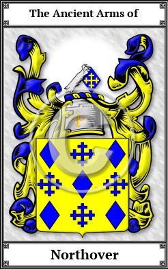 Northover Family Crest Download (JPG)  Book Plated - 150 DPI