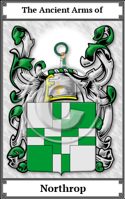 Northrop Family Crest Download (JPG)  Book Plated - 150 DPI