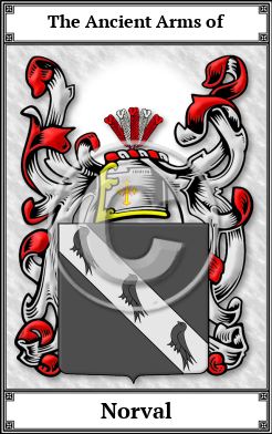 Norval Family Crest Download (JPG)  Book Plated - 150 DPI