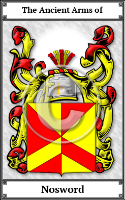 Nosword Family Crest Download (JPG)  Book Plated - 150 DPI