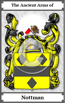 Nottman Family Crest Download (JPG) Book Plated - 600 DPI