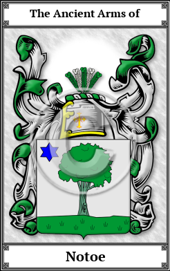 Notoe Family Crest Download (JPG)  Book Plated - 150 DPI