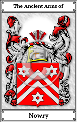 Nowry Family Crest Download (JPG)  Book Plated - 150 DPI