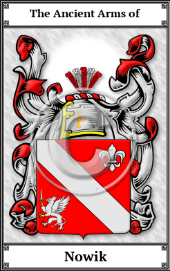Nowik Family Crest Download (JPG)  Book Plated - 150 DPI