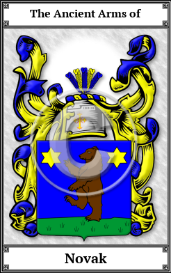 Novak Family Crest Download (JPG) Book Plated - 600 DPI