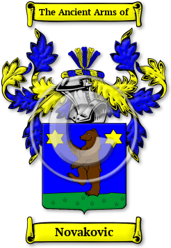 Novakovic Family Crest Download (jpg) Legacy Series - 150 DPI
