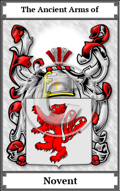 Novent Family Crest Download (JPG)  Book Plated - 150 DPI