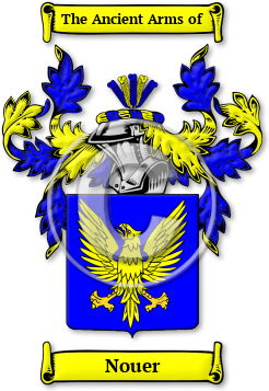 Nouer Family Crest Download (jpg) Legacy Series - 150 DPI