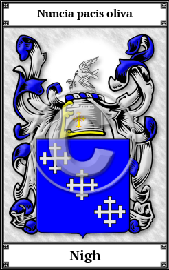 Nigh Family Crest Download (JPG)  Book Plated - 150 DPI