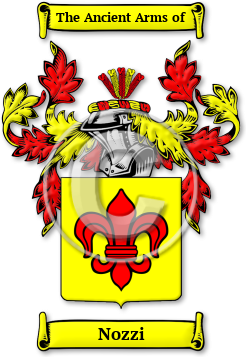 Nozzi Family Crest Download (jpg) Legacy Series - 150 DPI