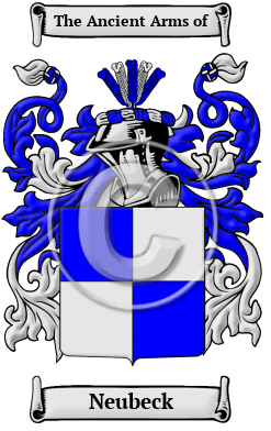 Neubeck Family Crest Download (JPG) Heritage Series - 600 DPI