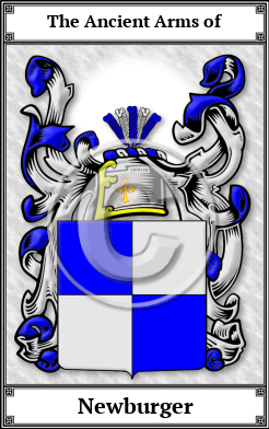 Newburger Family Crest Download (JPG)  Book Plated - 150 DPI