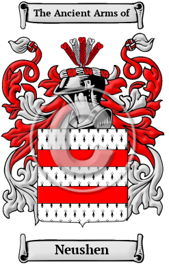 Neushen Family Crest Download (JPG) Heritage Series - 300 DPI
