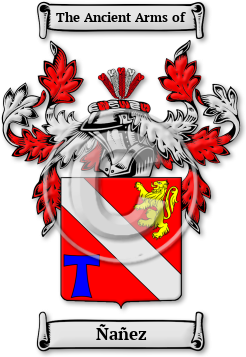 Ñañez Family Crest Download (jpg) Legacy Series - 150 DPI
