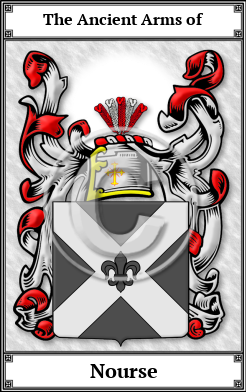 Nourse Family Crest Download (JPG)  Book Plated - 150 DPI