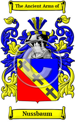 Nussbaum Family Crest/Coat of Arms