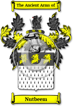 Nutbeem Family Crest Download (jpg) Legacy Series - 150 DPI