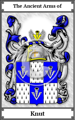 Knut Family Crest Download (JPG) Book Plated - 600 DPI