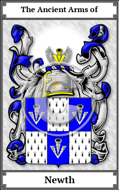 Newth Family Crest Download (JPG) Book Plated - 600 DPI