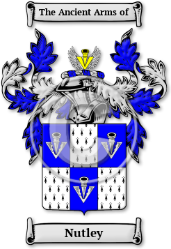 Nutley Family Crest Download (jpg) Legacy Series - 150 DPI
