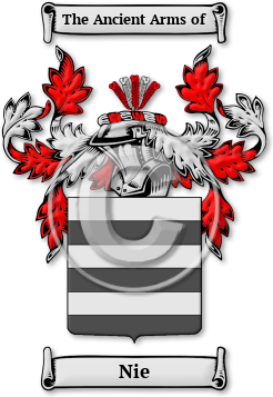 Nie Family Crest Download (jpg) Legacy Series - 150 DPI
