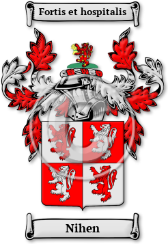 Nihen Family Crest Download (jpg) Legacy Series - 150 DPI