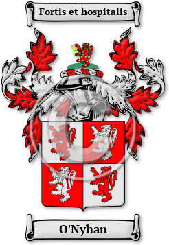 O'Nyhan Family Crest Download (jpg) Legacy Series - 150 DPI
