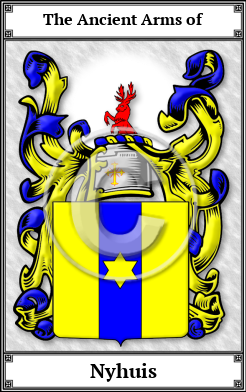 Nyhuis Family Crest Download (JPG)  Book Plated - 150 DPI