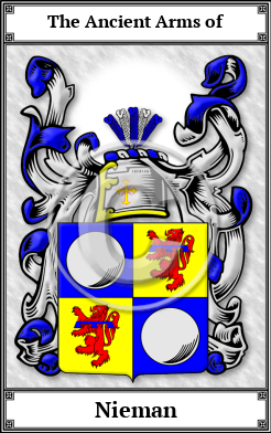 Nieman Family Crest Download (JPG)  Book Plated - 150 DPI