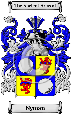 Nyman Family Crest Download (JPG) Heritage Series - 600 DPI
