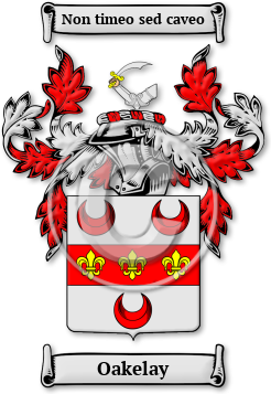 Oakelay Family Crest Download (jpg) Legacy Series - 150 DPI