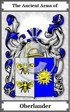 Oberlander Family Crest Download (JPG)  Book Plated - 150 DPI
