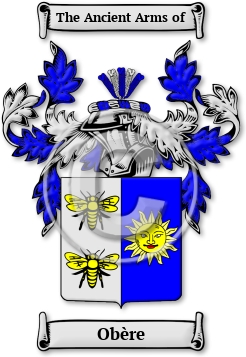 Obère Family Crest Download (jpg) Legacy Series - 150 DPI