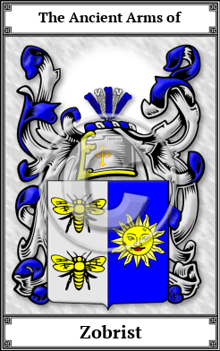 Zobrist Family Crest Download (JPG) Book Plated - 600 DPI