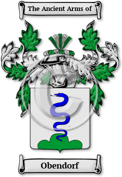 Obendorf Family Crest Download (jpg) Legacy Series - 150 DPI