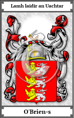 O'Brien-s Family Crest Download (JPG)  Book Plated - 150 DPI