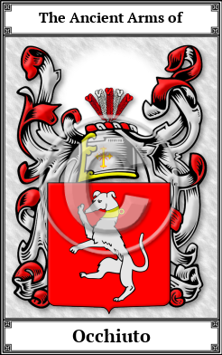 Occhiuto Family Crest Download (JPG)  Book Plated - 150 DPI