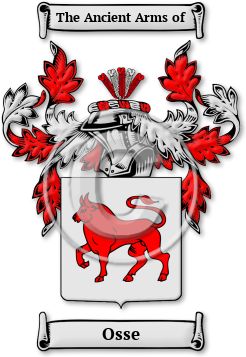 Osse Family Crest Download (jpg) Legacy Series - 150 DPI