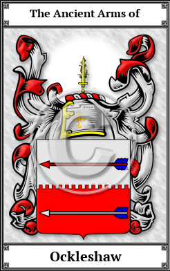 Ockleshaw Family Crest Download (JPG)  Book Plated - 150 DPI