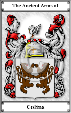 Colins Family Crest Download (JPG)  Book Plated - 150 DPI